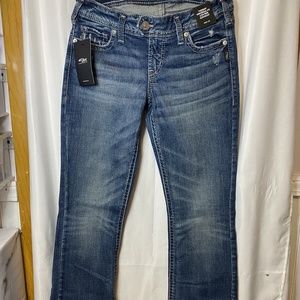 Silver tuesday slim boot new with tags blue jeans size 29/31 low rise